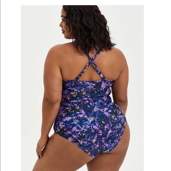 NWT torrid Harry Potter galaxy swimsuit - Picture 4 of 6